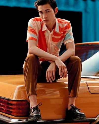 Contemporary Striped Button-Up Shirt - Relaxed Fit Casual Menswear