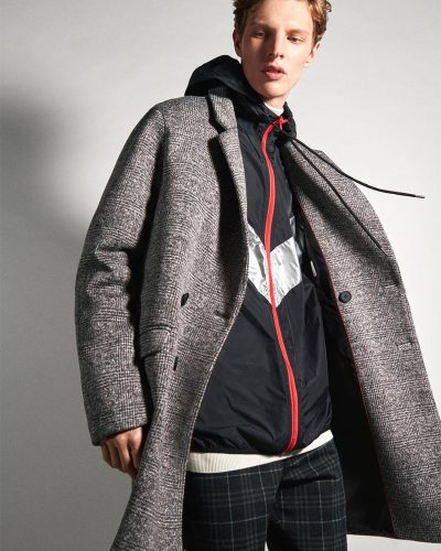 Men's Glen Check Wool Overcoat - Contemporary Oversized Winter Coat