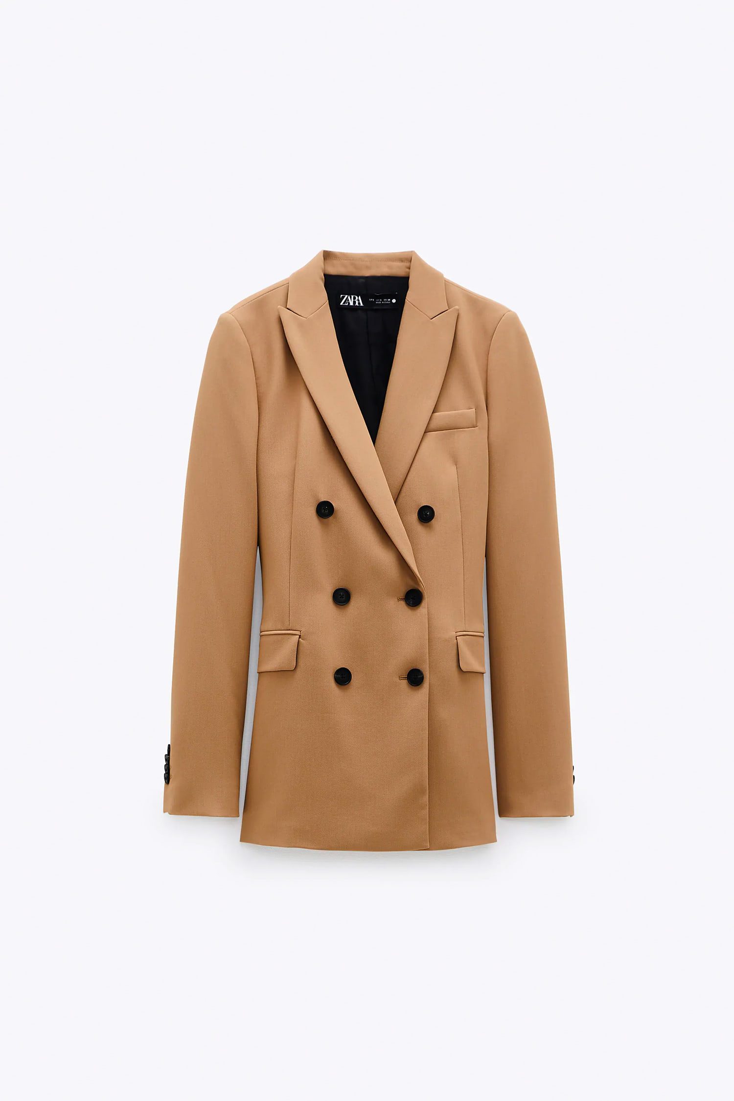 Women's Camel Double-Breasted Blazer Suit Set - Professional Workwear - Image 2
